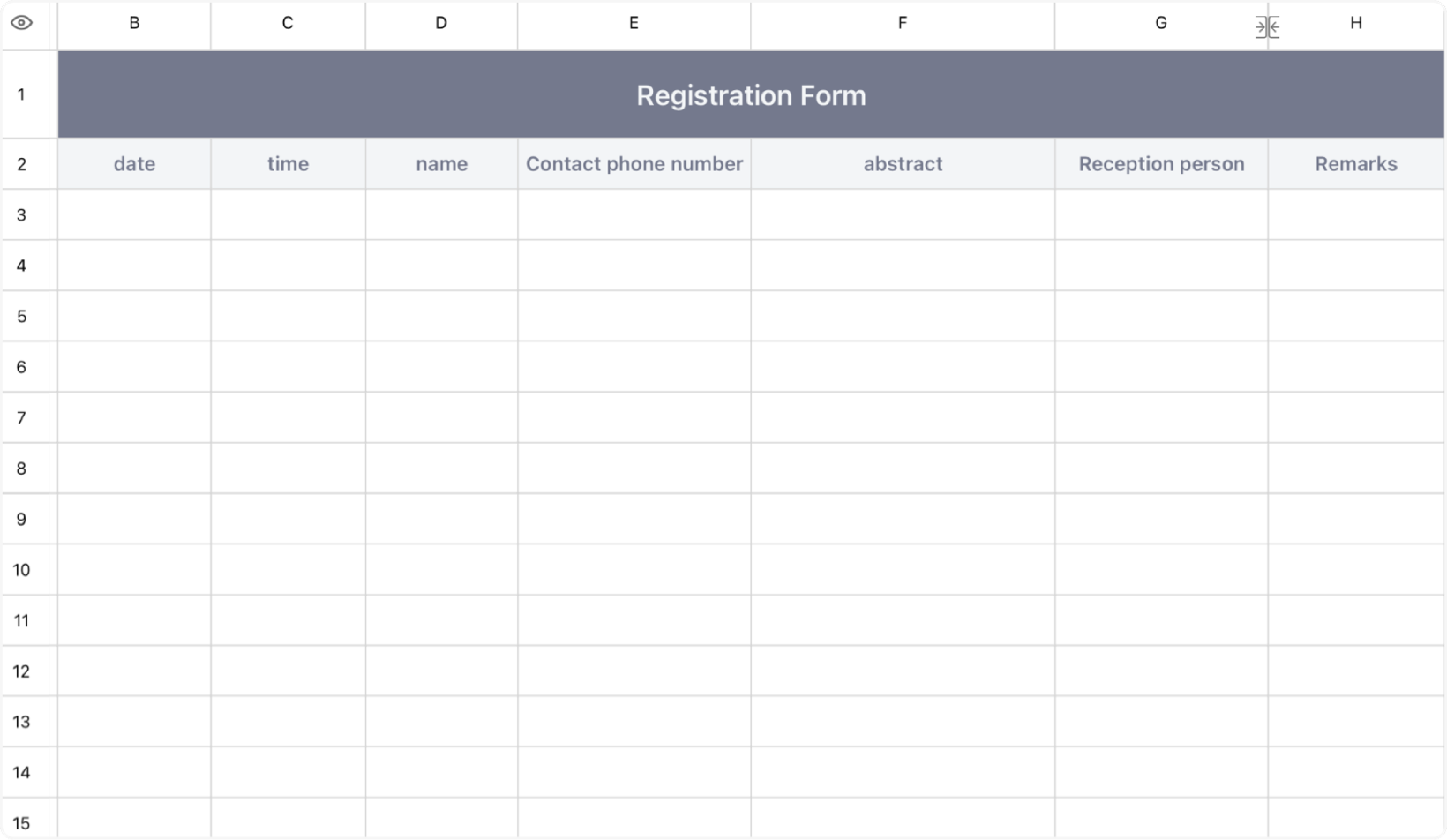 Registration form 1